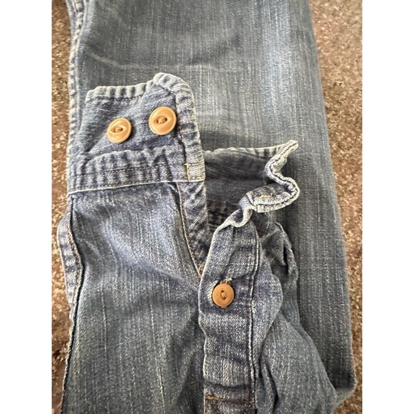 CPO Provisions Tactical Utility Denim L/S Button down Shirt Mens L Vintage Y2K - Picture 9 of 12